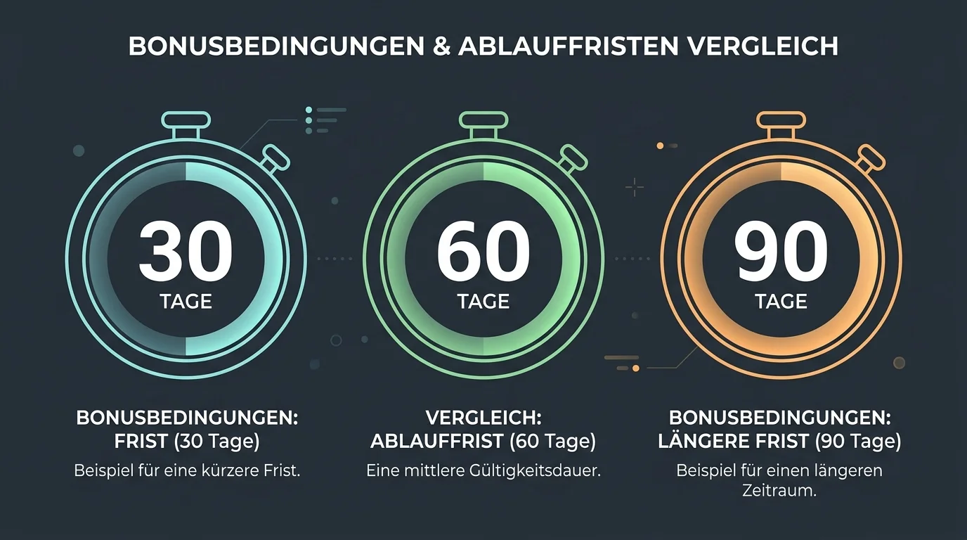 Bonus Ablauffristen Vergleich – 30 60 90 Tage Sportwetten Deutschland