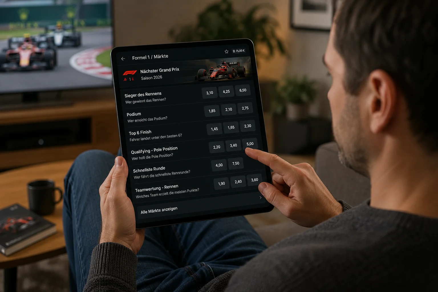 Freiwetten bei F1-Wettmarkten – welche Markte sich für Gratiswetten eignen