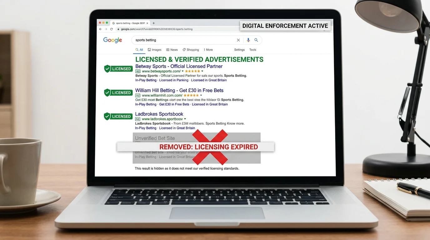 Google-Enforcement gegen illegale Sportwetten-Werbung in Deutschland ab Oktober 2024