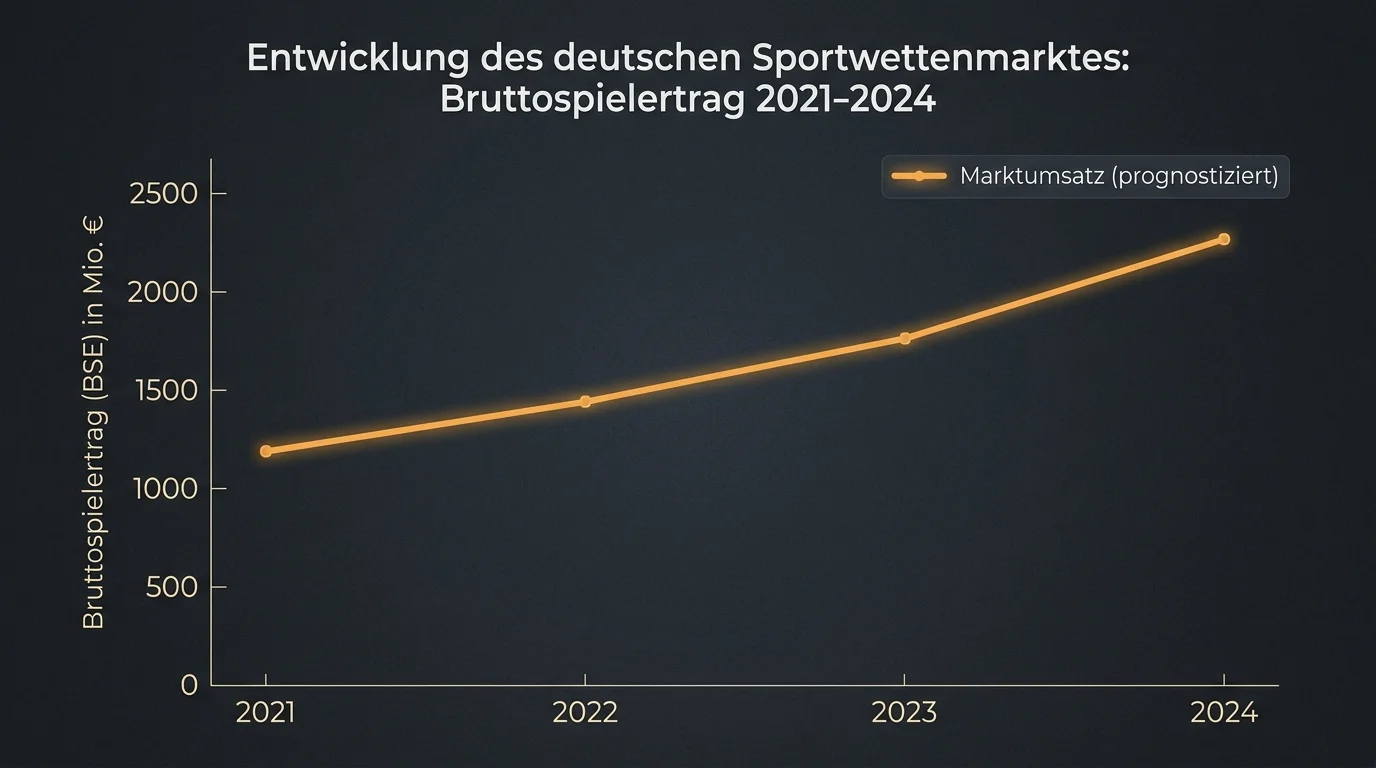Entwicklung des deutschen Glücksspielmarkts nach Einführung des GlüStV 2021