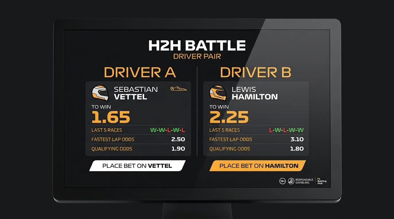 Marktstruktur der Head-to-Head-Wetten im Formel-1-Bereich
