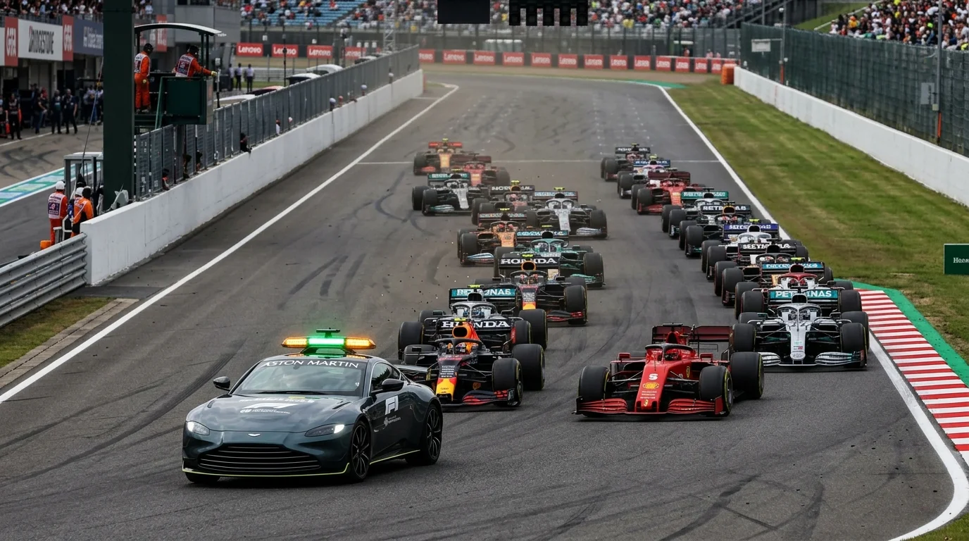 Safety Car Phase beim Formel 1 Rennen, Live-Wettchancen und Strategieanalyse