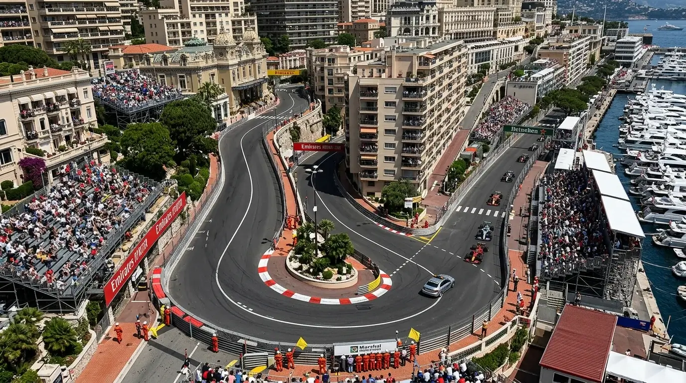 Monaco-Stadtkurs mit engen Leitplanken als klassischer Safety-Car-Hotspot