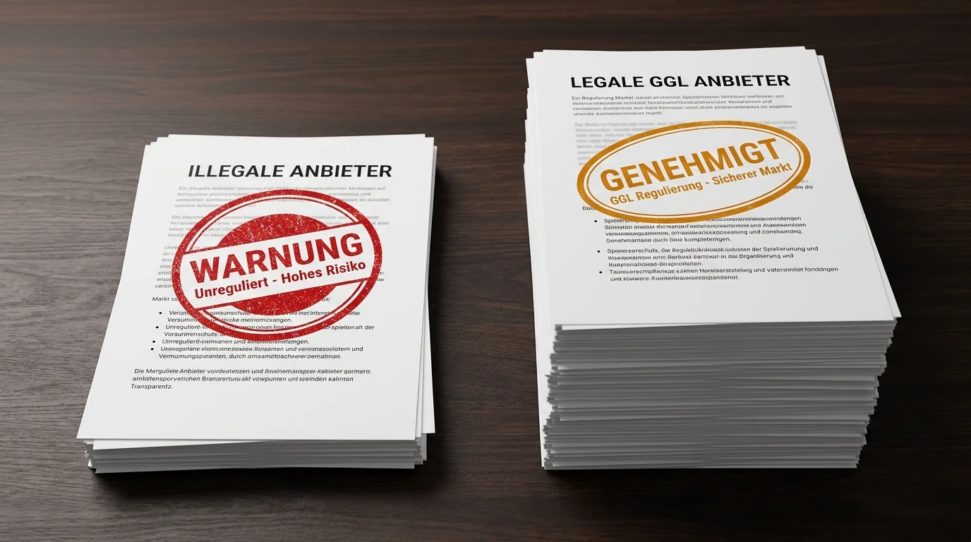 Vergleich: Schwarzmarkt vs. legaler GGL-Markt bei deutschen Sportwetten – 382 illegale gegen 34 lizenzierte Anbieter 2024