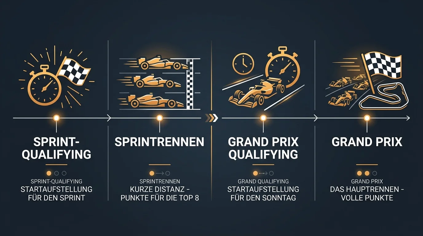 Die vier Wettfenster eines Formel 1 Sprint-Wochenendes 2026 erklärt