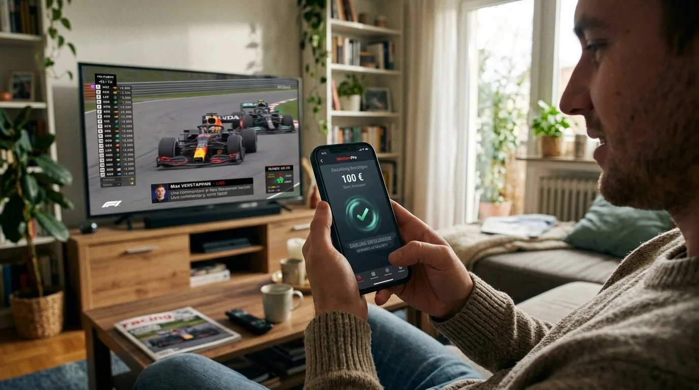 Mobile Zahlungsmethoden für F1-Live-Wetten auf dem Smartphone